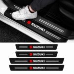 Premium Carbon Fiber Car Door Sill Protector (4 Pcs Set)