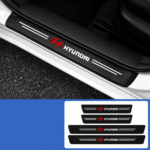Premium Carbon Fiber Car Door Sill Protector (4 Pcs Set) - Image 2